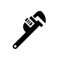 pipe wrench icon design vector