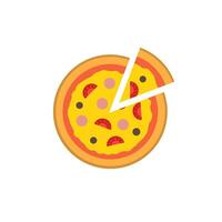 pizza icon design vector