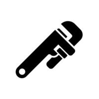 pipe wrench icon design vector