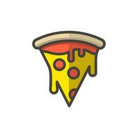 Pizza icono diseño vector