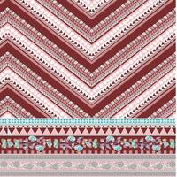 Pink grey and white floral textile design vector