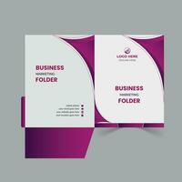 File folder design, presentation folder design vector