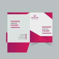 File folder design, presentation folder design vector