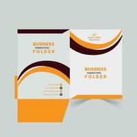 File folder design, presentation folder design vector