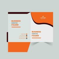 File folder design, presentation folder design vector