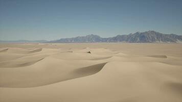 A desert landscape with mountains in the distance video