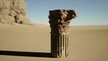 A pillar in the middle of a desert video