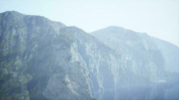 A majestic mountain reflected in a serene body of water video