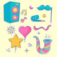 New Year Clipart Collection Set 4 vector