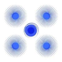 vector espiral circulo forma en línea dinámica resumen cuadrado vector antecedentes