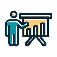 Presentation Vector Thick Line Filled Dark Colors