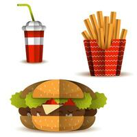 Fast food illustration vector