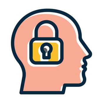 Introvert Icon Design vector