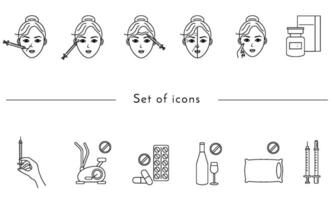 cosmetología vector icono