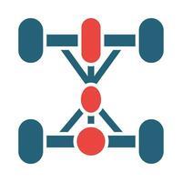 Chassic Vector Glyph Two Color Icon For Personal And Commercial Use.
