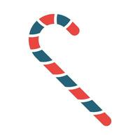 Candy Cane Vector Glyph Two Color Icon For Personal And Commercial Use.