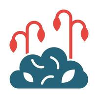 Agricultural Waste Vector Glyph Two Color Icon For Personal And Commercial Use.