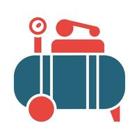 Compressor Vector Glyph Two Color Icon For Personal And Commercial Use.