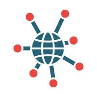 Collaboration Vector Glyph Two Color Icon For Personal And Commercial Use.