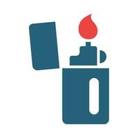 Lighter Vector Glyph Two Color Icon For Personal And Commercial Use.