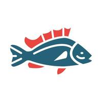 Rockfish Vector Glyph Two Color Icon For Personal And Commercial Use.