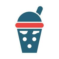 Smoothie Vector Glyph Two Color Icon For Personal And Commercial Use.