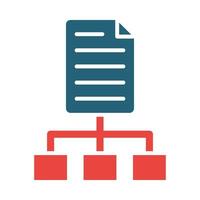 Workflow Vector Glyph Two Color Icon For Personal And Commercial Use.