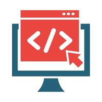 Website Vector Glyph Two Color Icon For Personal And Commercial Use.