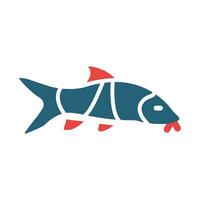 Clown Loach Vector Glyph Two Color Icon For Personal And Commercial Use.