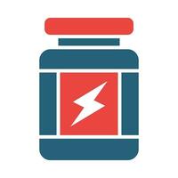 Protein Vector Glyph Two Color Icon For Personal And Commercial Use.