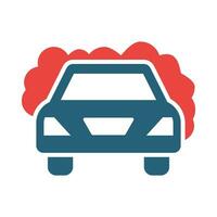 Car Wash Vector Glyph Two Color Icon For Personal And Commercial Use.
