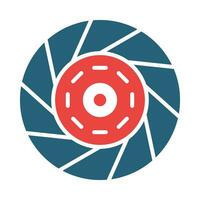 Clutch Vector Glyph Two Color Icon For Personal And Commercial Use.