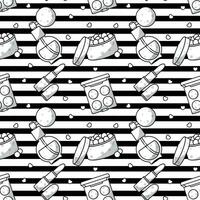 Make up and cosmetics vector seamless pattern