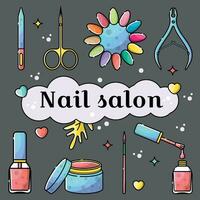 Nail salon vector icon