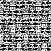 Seamless pattern with cute kawaii pandas vector