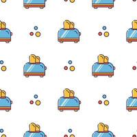 Kitchen tools vector seamless pattern