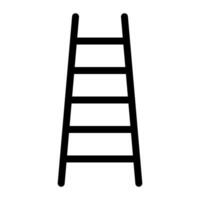 Ladder silhouette icon. Tool of climbing up and down. Vector. vector