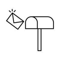 Home mailbox and Pop mail icon. Vector. vector