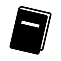 Silhouette icon of a book. Reading and dictionary. Vector. vector