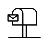 Mailbox and received mail icons. Vector. vector