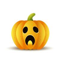 Halloween cartoon pumpkin vector