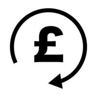 Pound Sterling exchange icon. Vector. vector