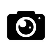 Modern camera silhouette icon. Photography. Vector. vector