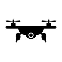Drone silhouette icon in flight. Vector. vector