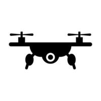 Drone silhouette icon in flight. Vector. vector