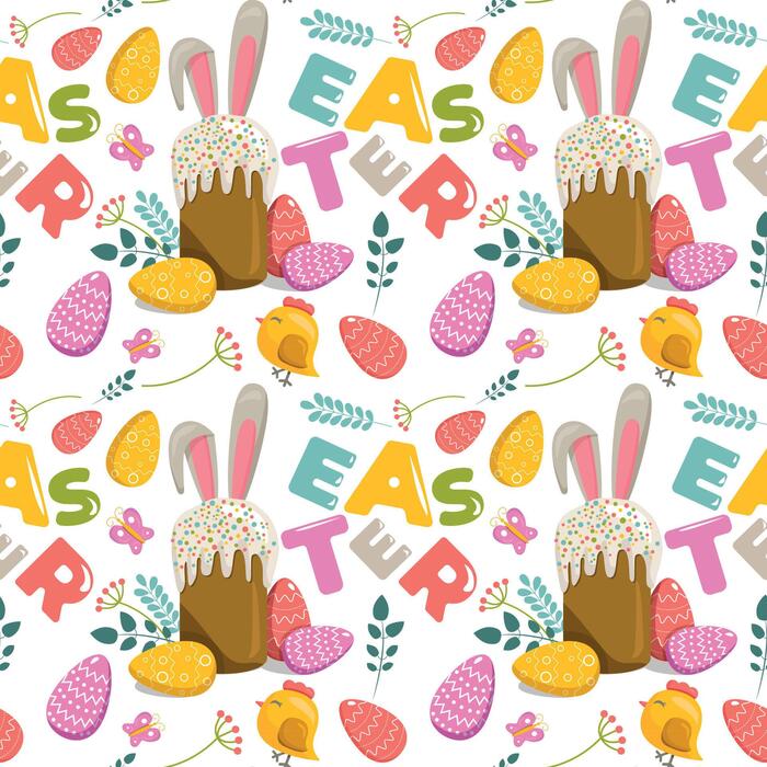 Easter Pattern Vector Art, Icons, and Graphics for Free Download