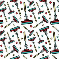 House cleaning vector seamless pattern