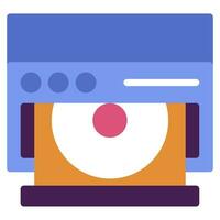 dvd player icon illustration for web app, etc vector