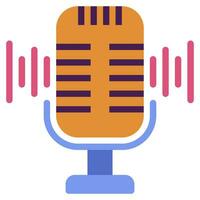 voice recorder icon illustration for web app, etc vector