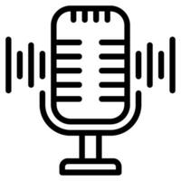 voice recorder icon illustration for web app, etc vector